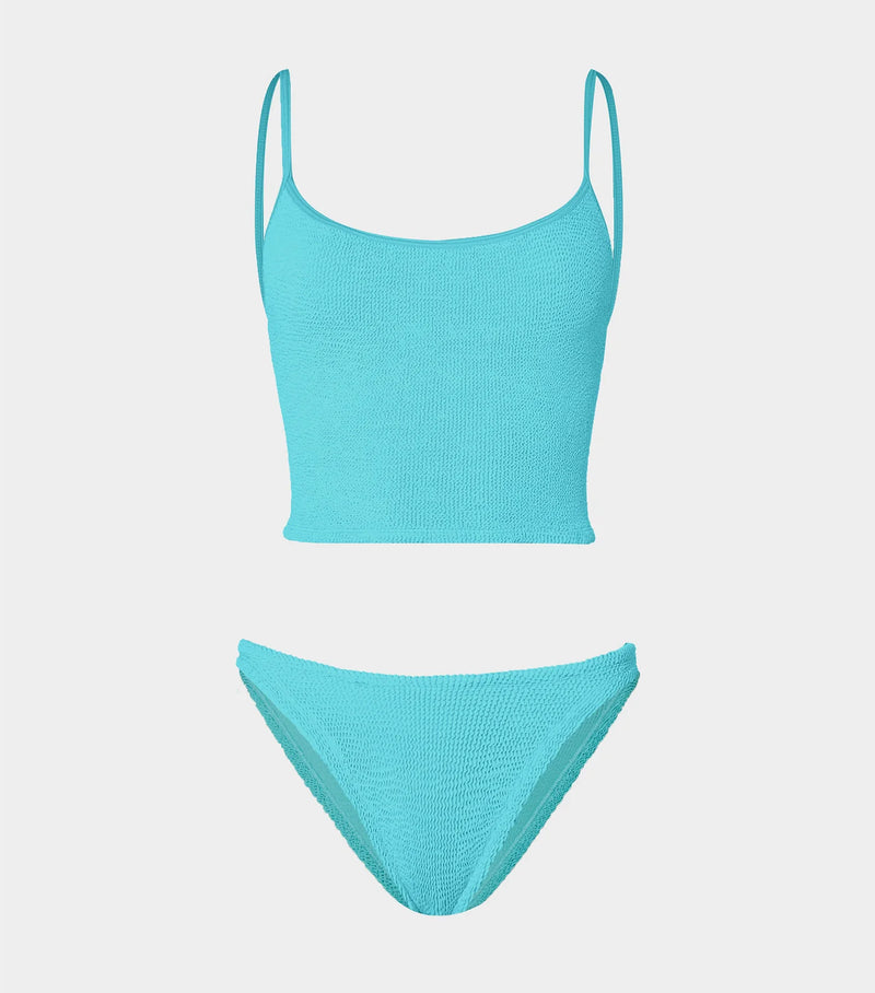 Hunza G Strap Bikini Aqua/Dtm