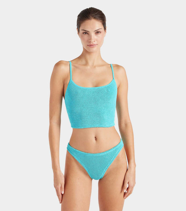 Hunza G Strap Bikini Aqua/Dtm