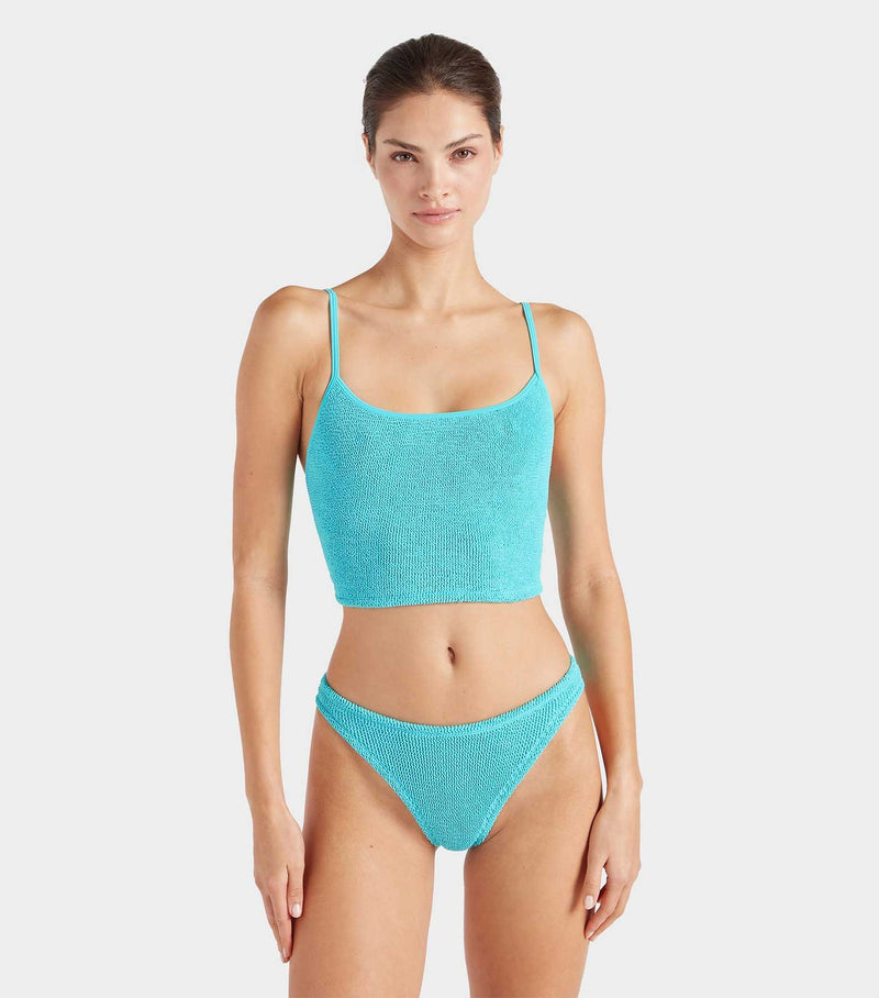 Hunza G Strap Bikini Aqua/Dtm