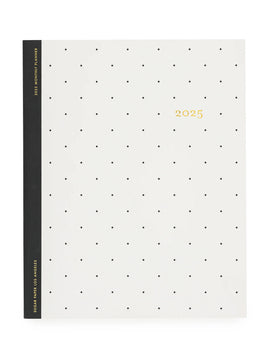 Sugar Paper 2024-2025 Black Swiss Dot Academic Monthly Planner