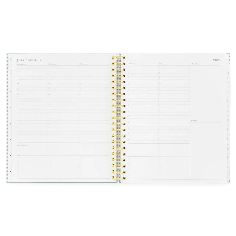 Sugar Paper 2024-2025 Large Weekly Spiral Academic Planner