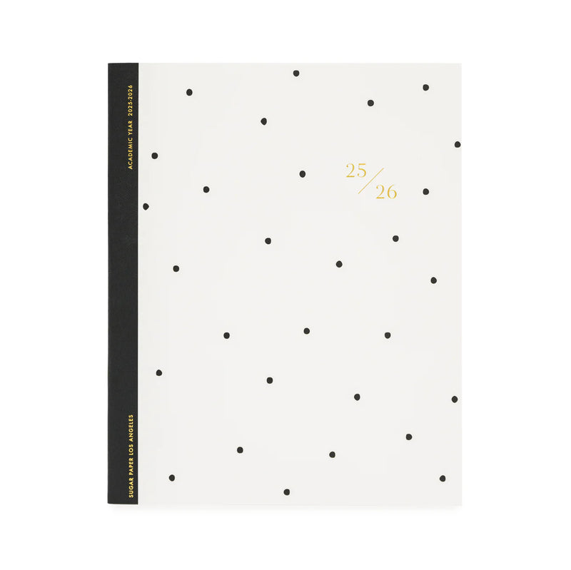 Sugar Paper 2025-2026 Black Dot AcademicMonthly Planner