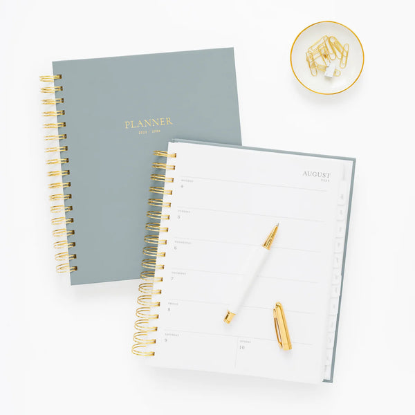 Sugar Paper 2025-2026 Dusty Blue SpiralAcademic Planner
