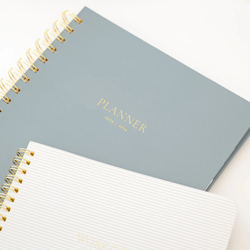 Sugar Paper 2025-2026 Dusty Blue SpiralAcademic Planner