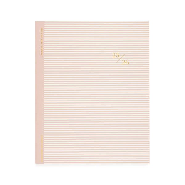 Sugar Paper 2025-2026 Rose Stripe AcademicMonthly Planner