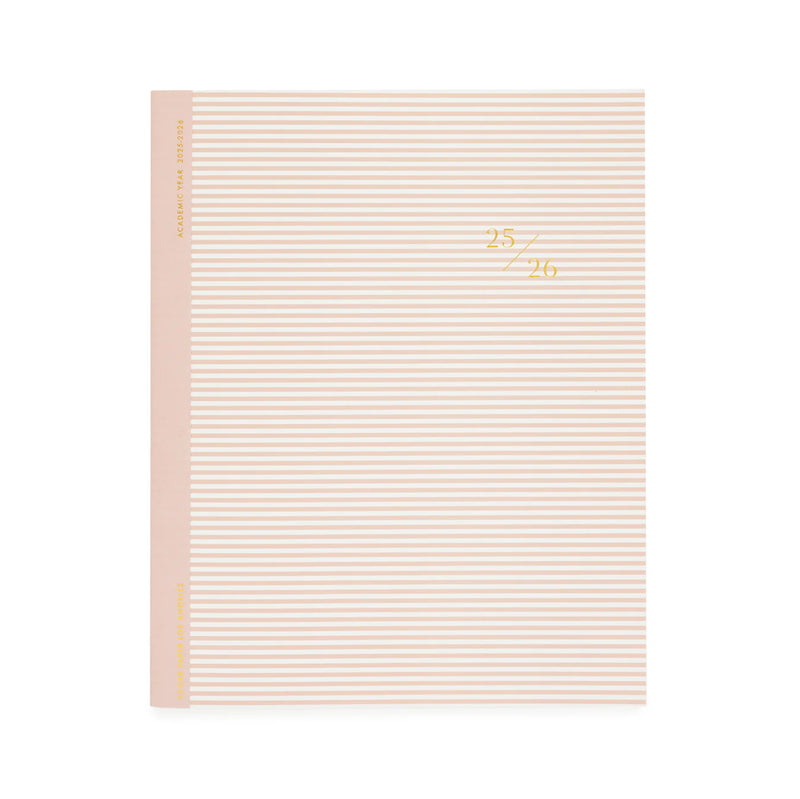 Sugar Paper 2025-2026 Rose Stripe AcademicMonthly Planner