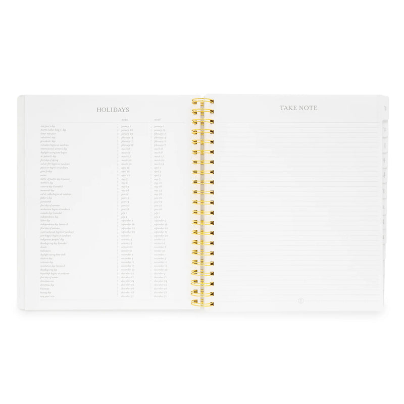 Sugar Paper 2025 Black Large Weekly Spiral Planner