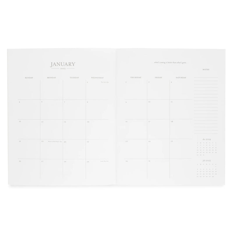 Sugar Paper 2025 Black Swiss Dot Monthly Planner