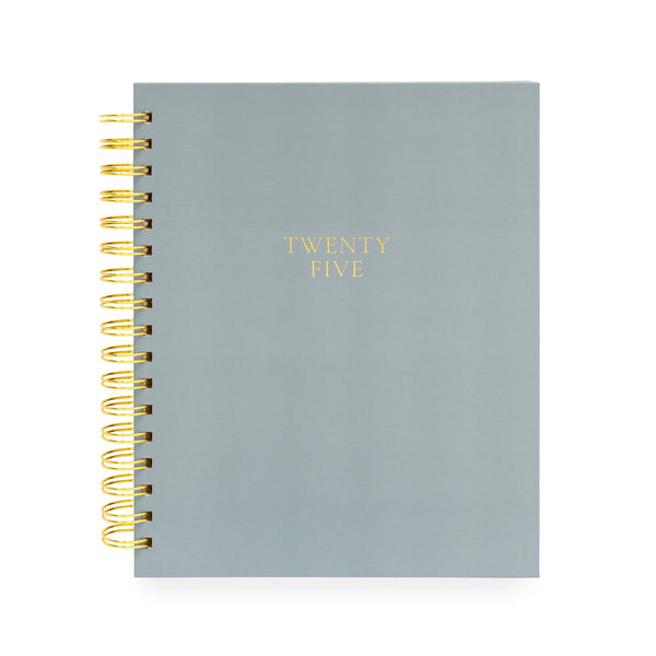 Sugar Paper 2025 Dusty Blue Signature Spiral Planner