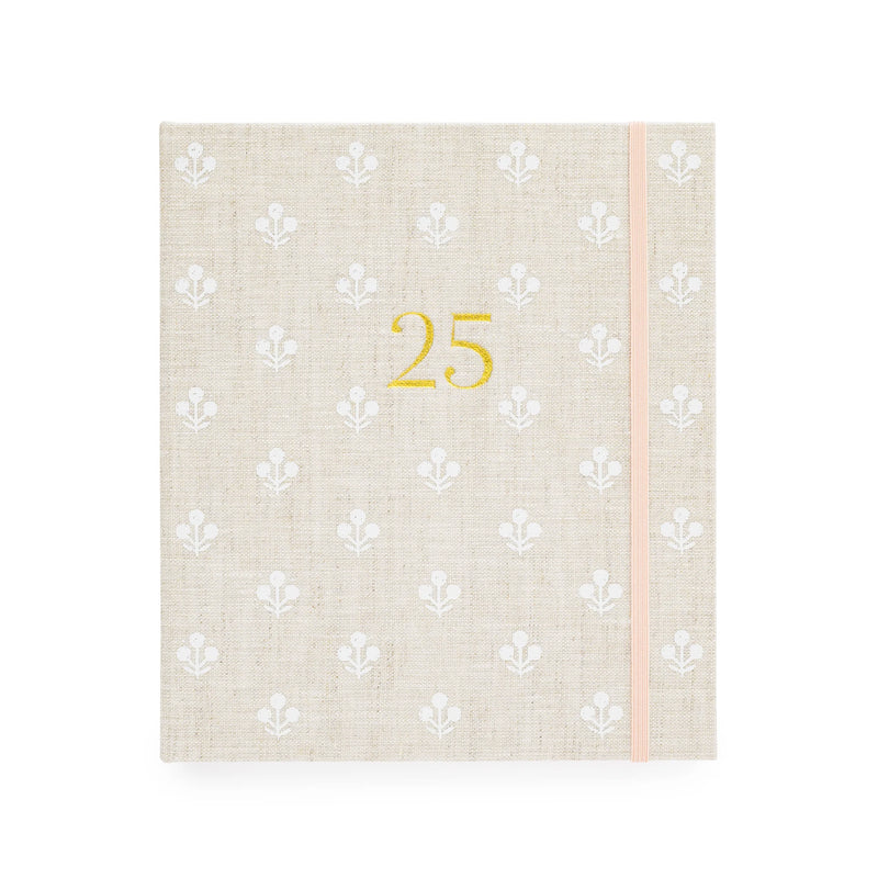 Sugar Paper 2025 Flax Flower Concealed Planner