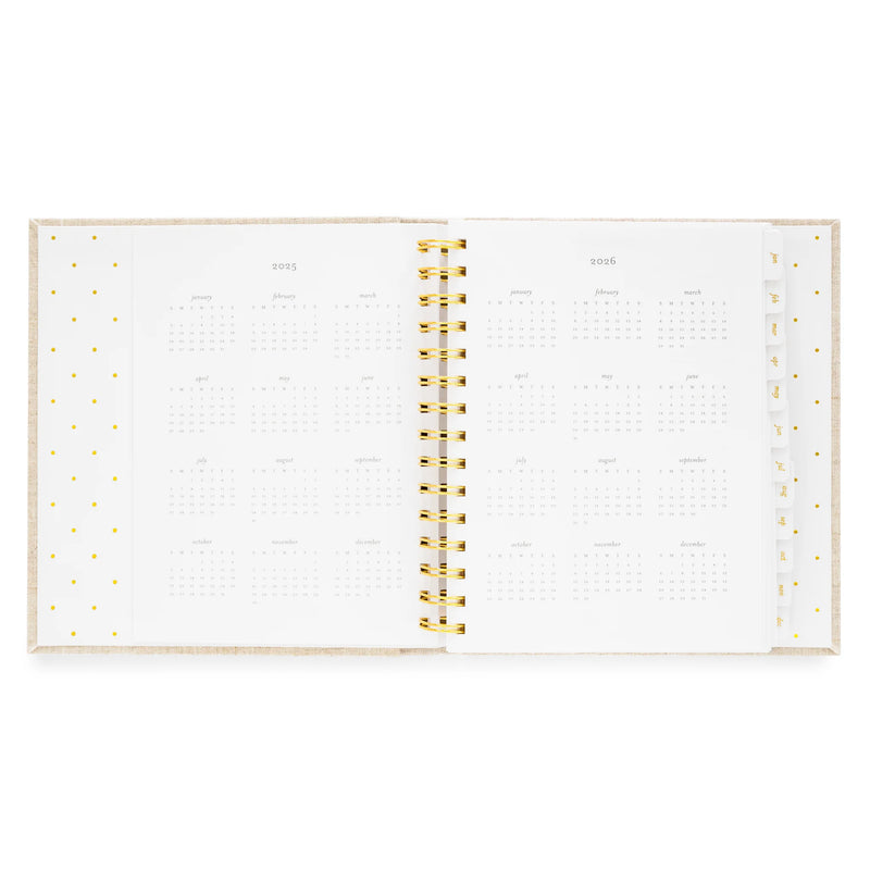 Sugar Paper 2025 Flax Flower Concealed Planner