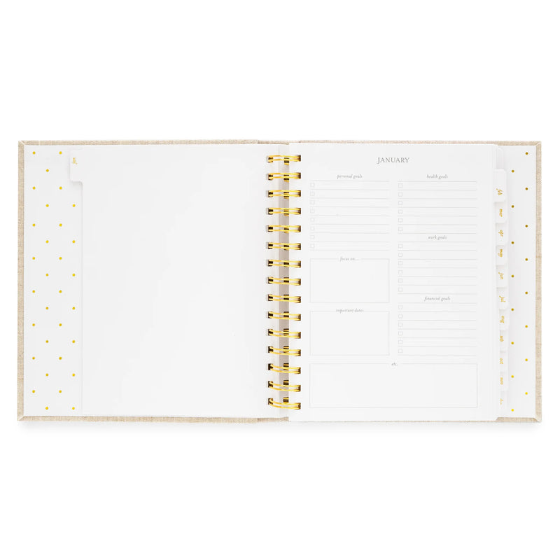 Sugar Paper 2025 Flax Flower Concealed Planner