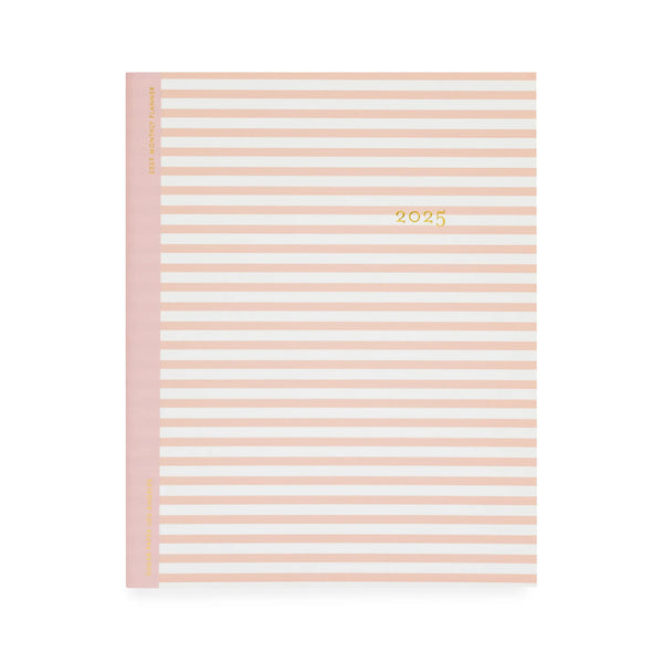 Sugar Paper 2025 Rose Stripe Monthly Planner