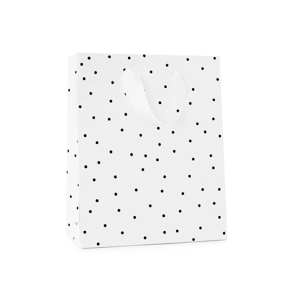 Sugar Paper Black Scatter Dot Gift Bag