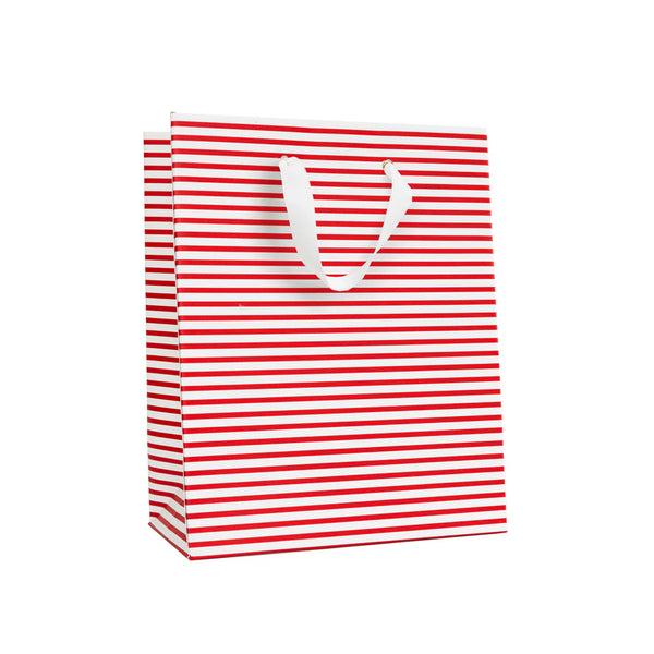 Sugar Paper Candy Cane Stripe Gift Bag