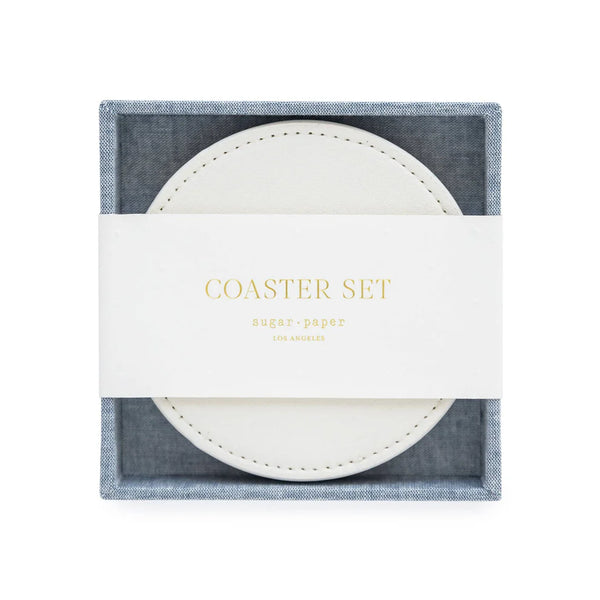 Sugar Paper Coaster Set, Chambray