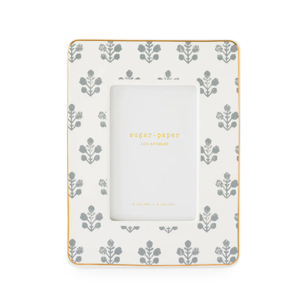 Sugar Paper Frame, Slate Floral