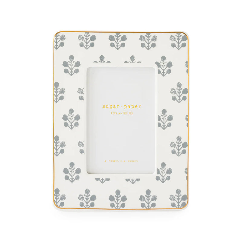 Sugar Paper Frame, Slate Floral