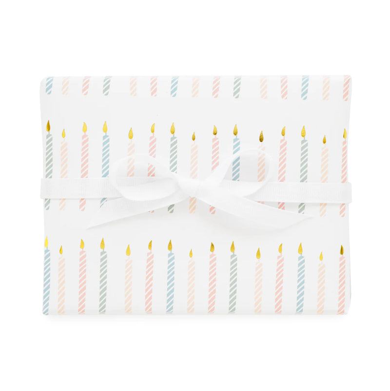 Sugar Paper Gift Wrap Roll, Birthday Candle