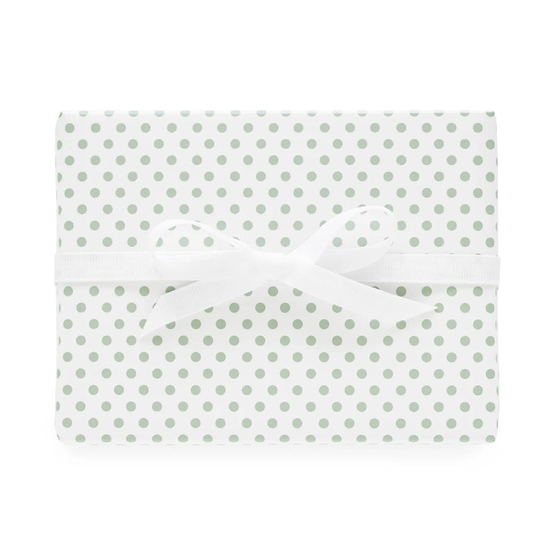 Sugar Paper Gift Wrap Rolls, Green Dot