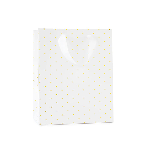 Sugar Paper Gold Swiss Dot Gift Bag