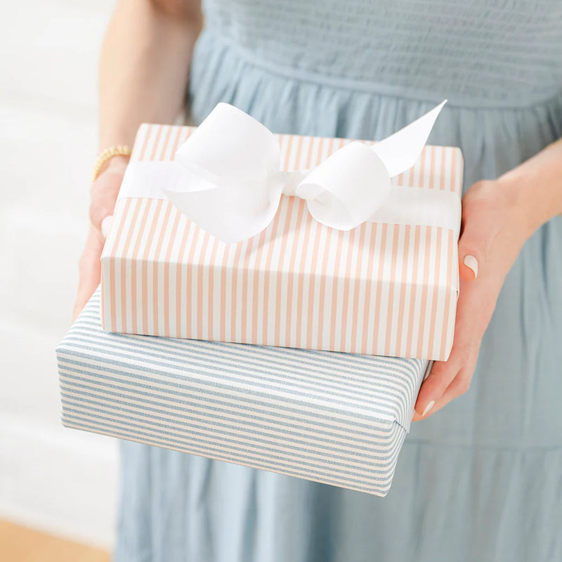 Sugar Paper Rose Painted Stripe, Gift Wrap Roll
