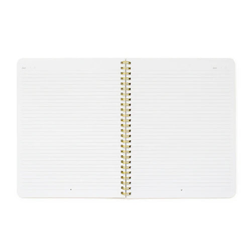 Sugar Paper Spiral Notebook, White Perfect Dot