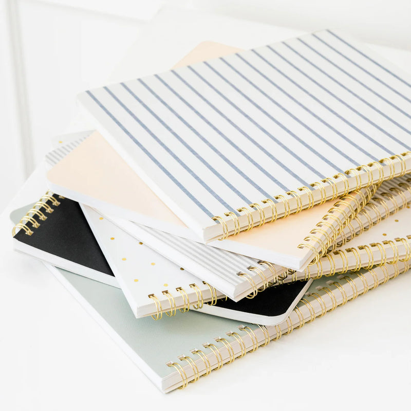 Sugar Paper Spiral Notebook, White Perfect Dot