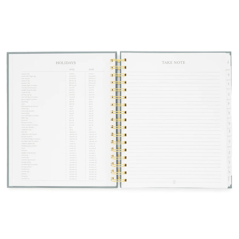 Sugar Paper 2025-2026 Dusty Blue SpiralAcademic Planner
