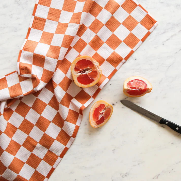 Sunshine Studios Kitchen Towel Checker