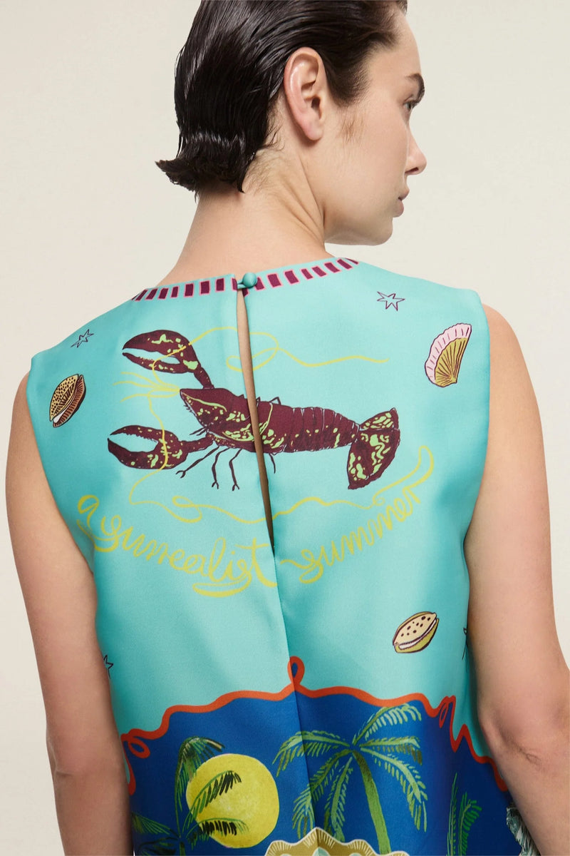 Alemais Surrealist Summer Mini Dress