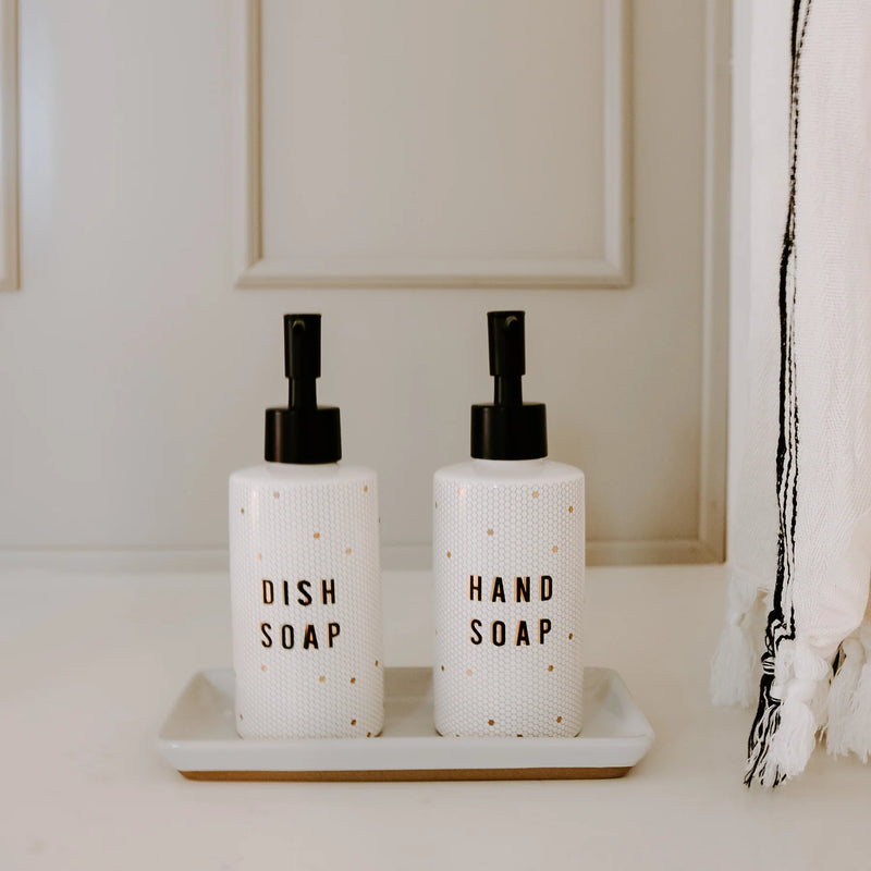 Sweet Water Decor 8.5oz Tile Dish Soap Dispenser