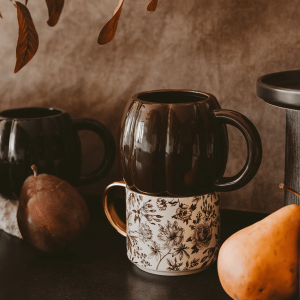 Sweet Water Decor Brown Pumpkin 19oz. Figurine Coffee Mug