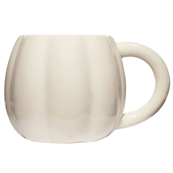 Sweet Water Decor Cream Pumpkin 19oz. Figurine Coffee Mug