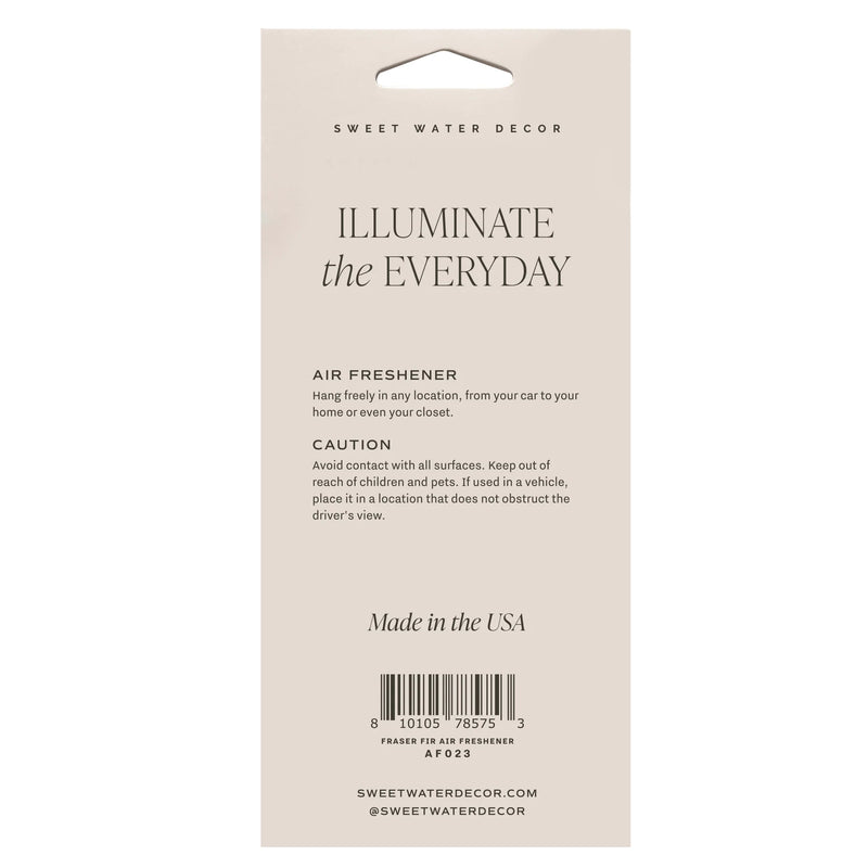 Sweet Water Decor Fraser Fir Hanging Air Freshener