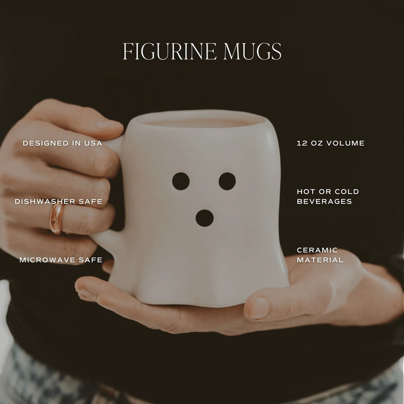 Sweet Water Decor Ghost Face 12oz. Figurine Coffee Mug
