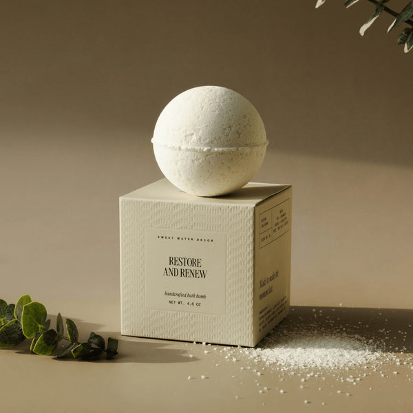 Sweet Water Decor Restore and Renew White Eucalyptus 4.6 oz Bath Bomb