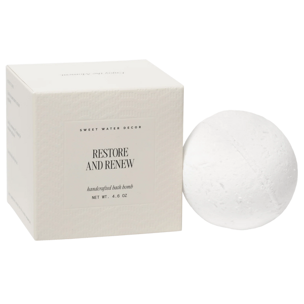 Sweet Water Decor Restore and Renew White Eucalyptus 4.6 oz Bath Bomb