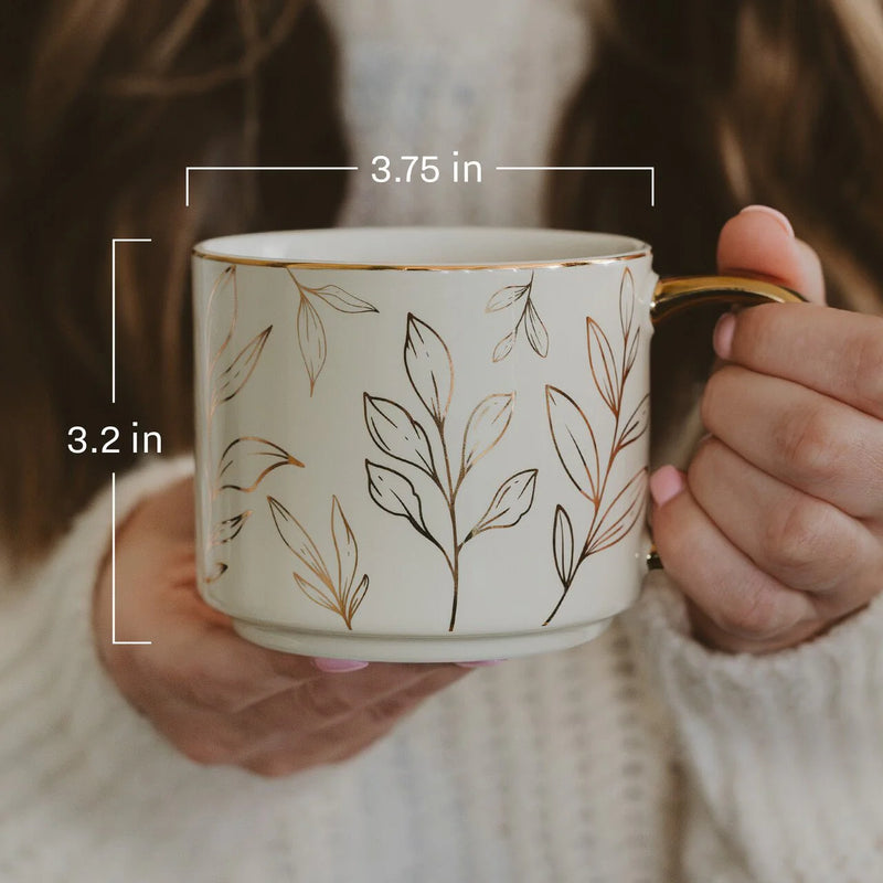 Sweet Water Decor Spiderwebs 14oz. Gold Handle Coffee Mug