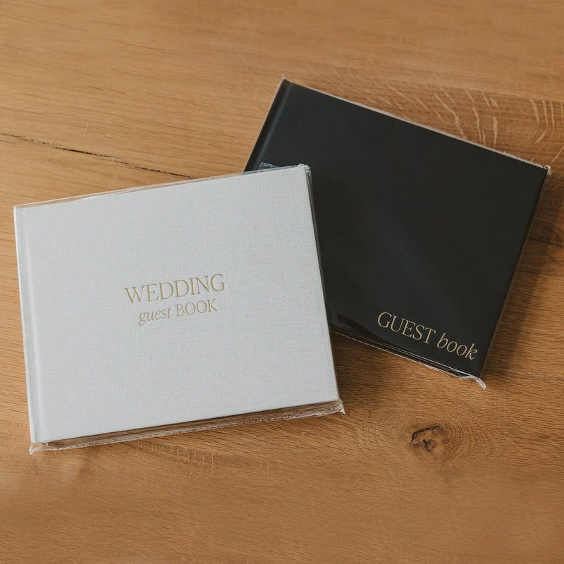 Sweet Water Decor Tan Wedding Guestbook