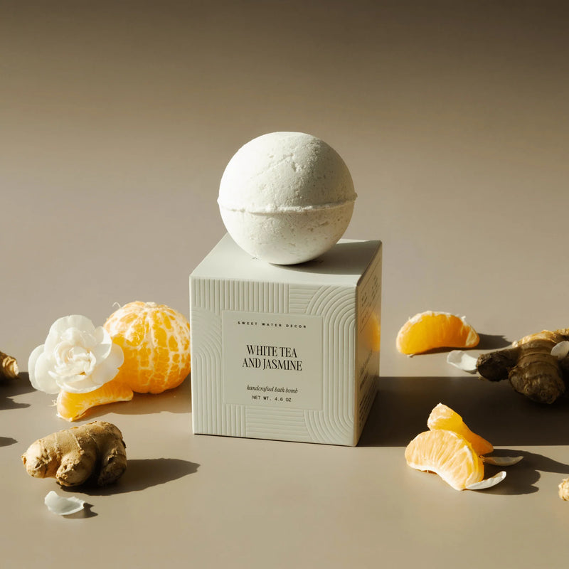 Sweet Water Decor White Tea and Jasmine 4.6 oz Bath Bomb