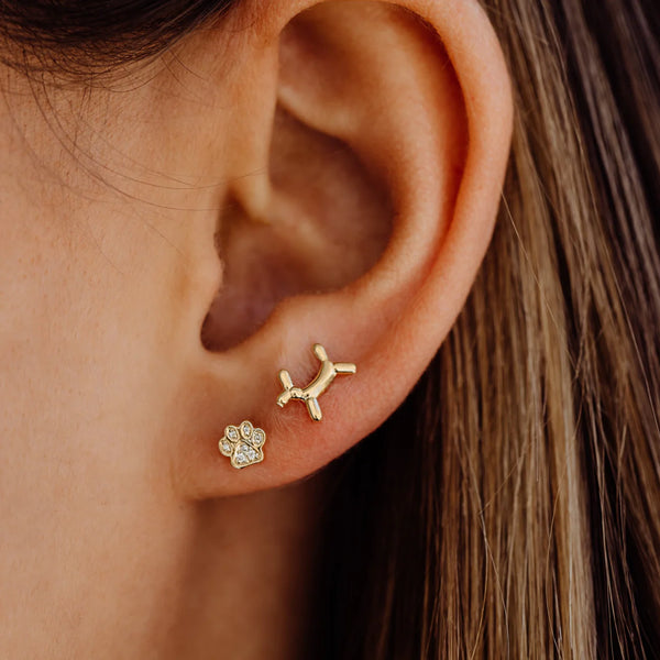 Sydney Evan Mini Paw Studs