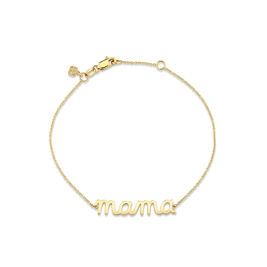 Sydney Evan Pure Mama Script Bracelet