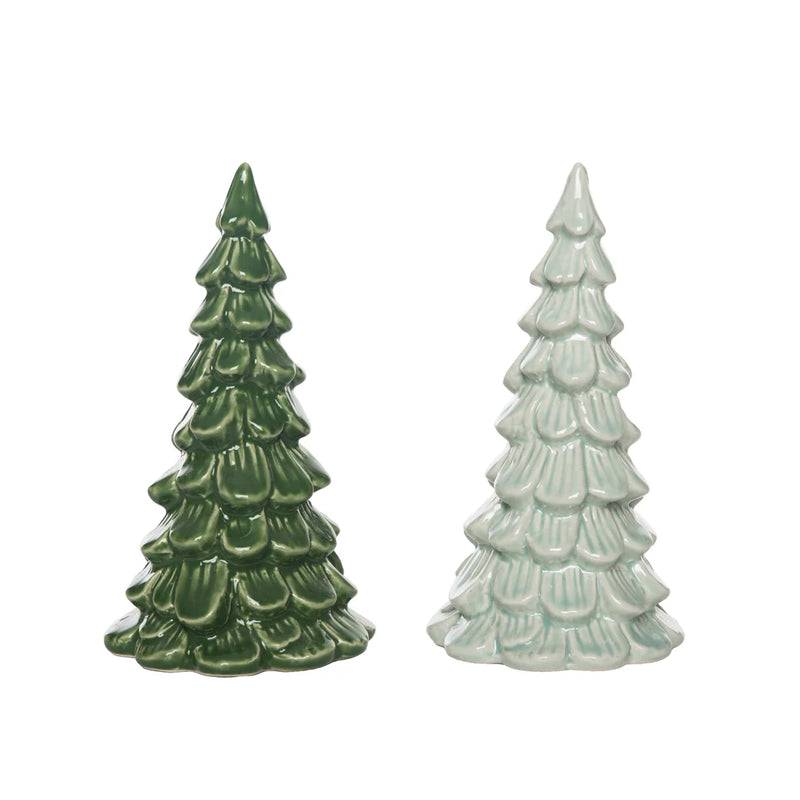 Transpac Md Cer Iridescent Tree Decor 2 Asst