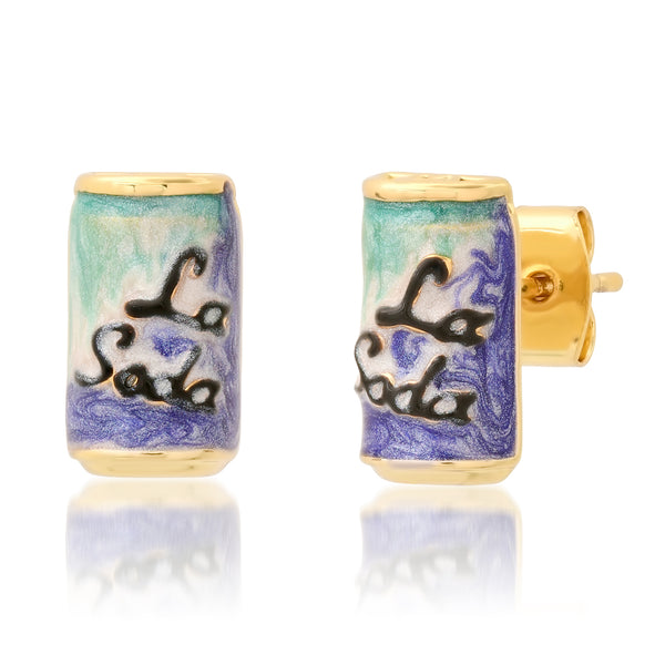 Tai La Soda enamel post earrings