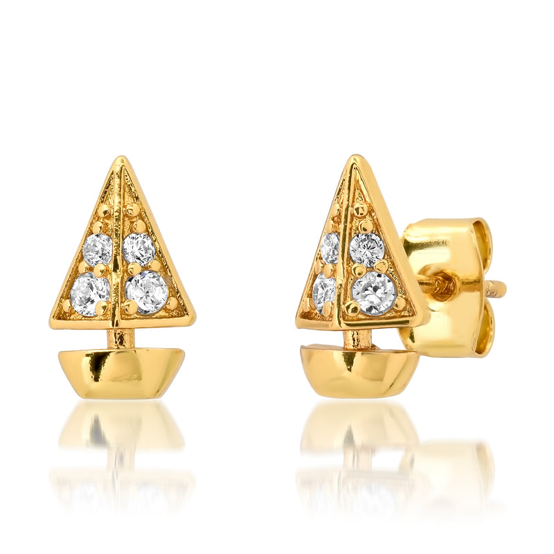 Tai Pave CZ Sailboat Studs