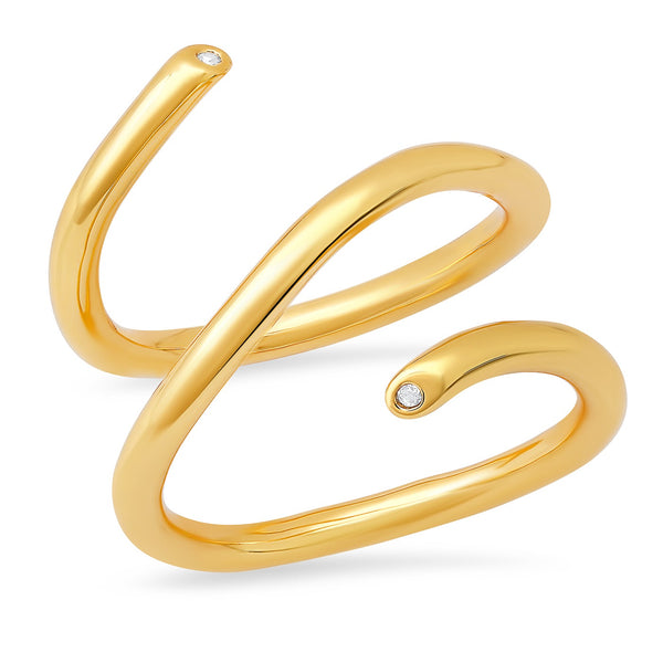 Tai Triple gold wrap ring
