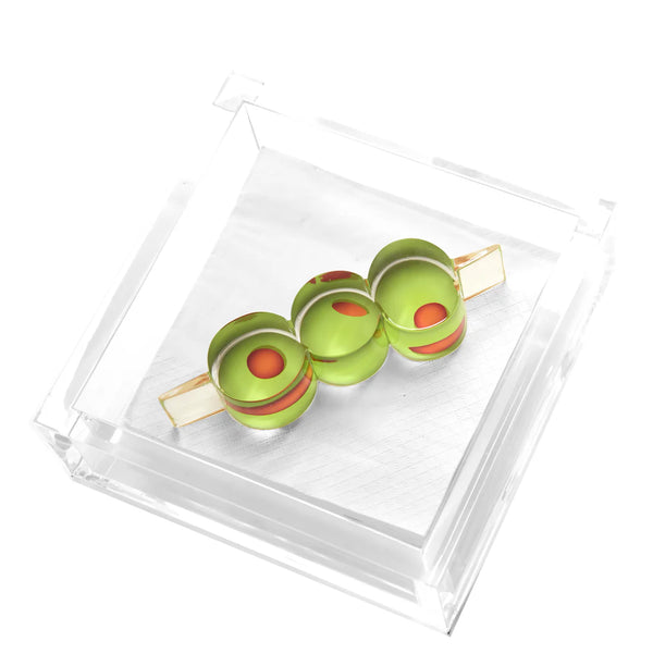 Tara Wilson Designs Cocktail Napkin Holder - Olives