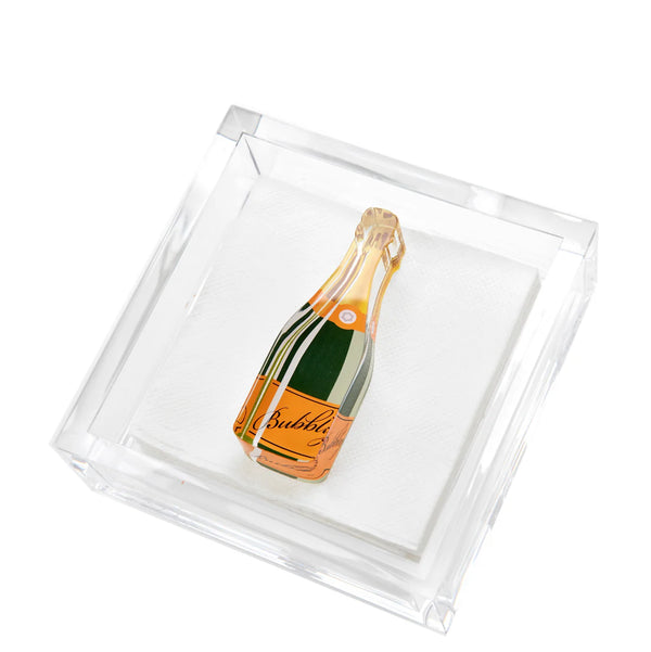 Tara Wilson Designs Cocktail Napkin Holder - Bubbly