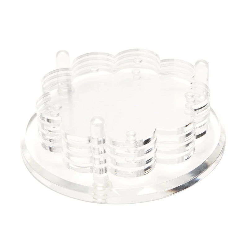 Tara Wilson Designs Scallop Drink Coasters - Clear